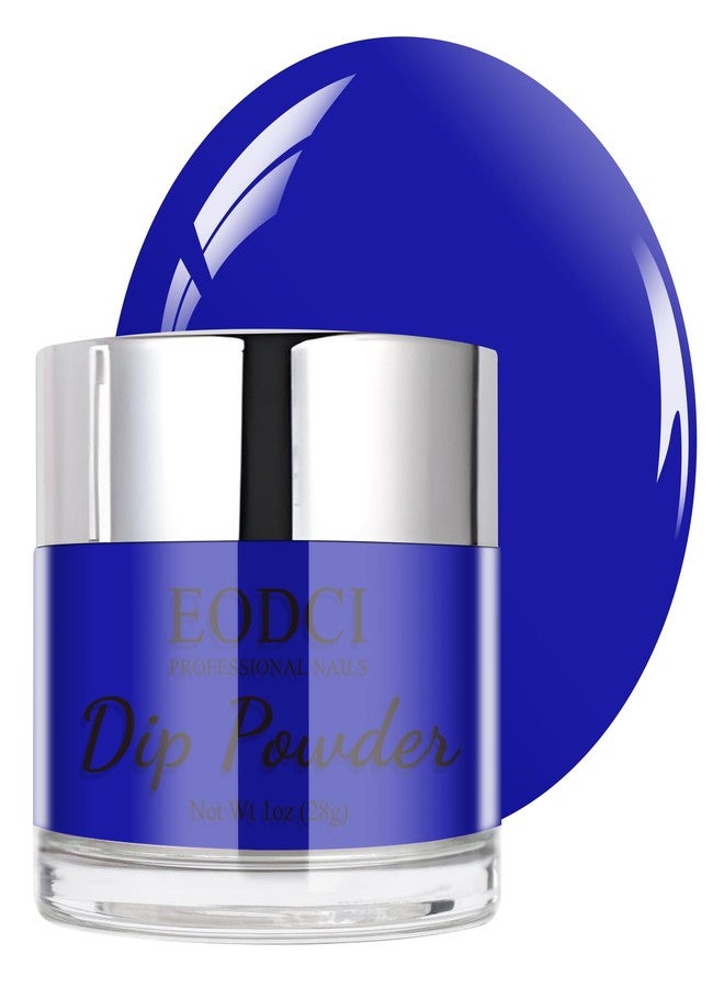 EODCI Blue Dip Powder Color, Nail Dipping Powder French Pro Collection System Nail Art Starter Manicure Salon DIY at Home, Odor-Free&Long-Lasting, No Needed Nail Lamp Curing, 1 Oz - Image 1